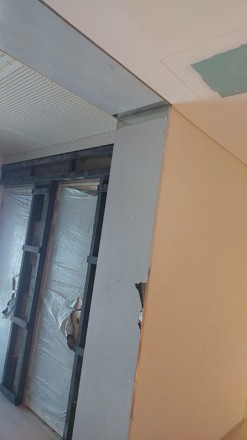 Door framing & gypsum works