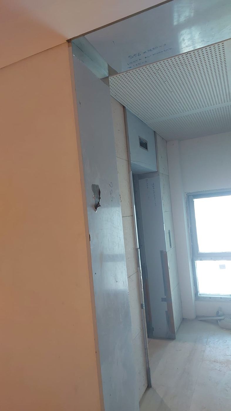 Perforated ceiling & lift surround