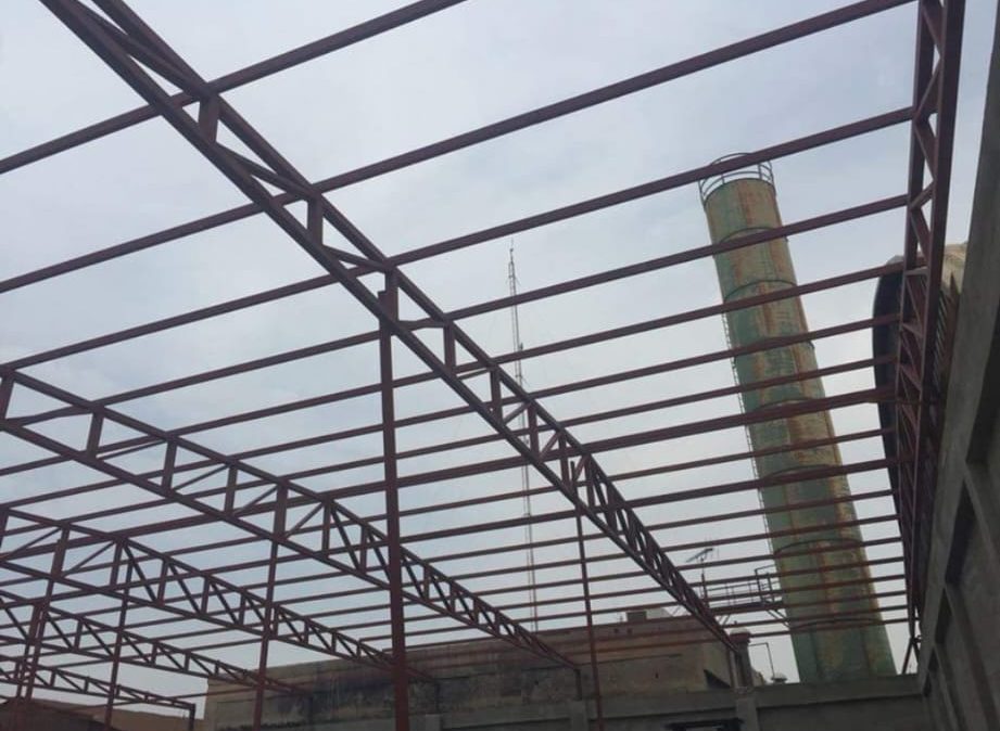 Steel roof trusses