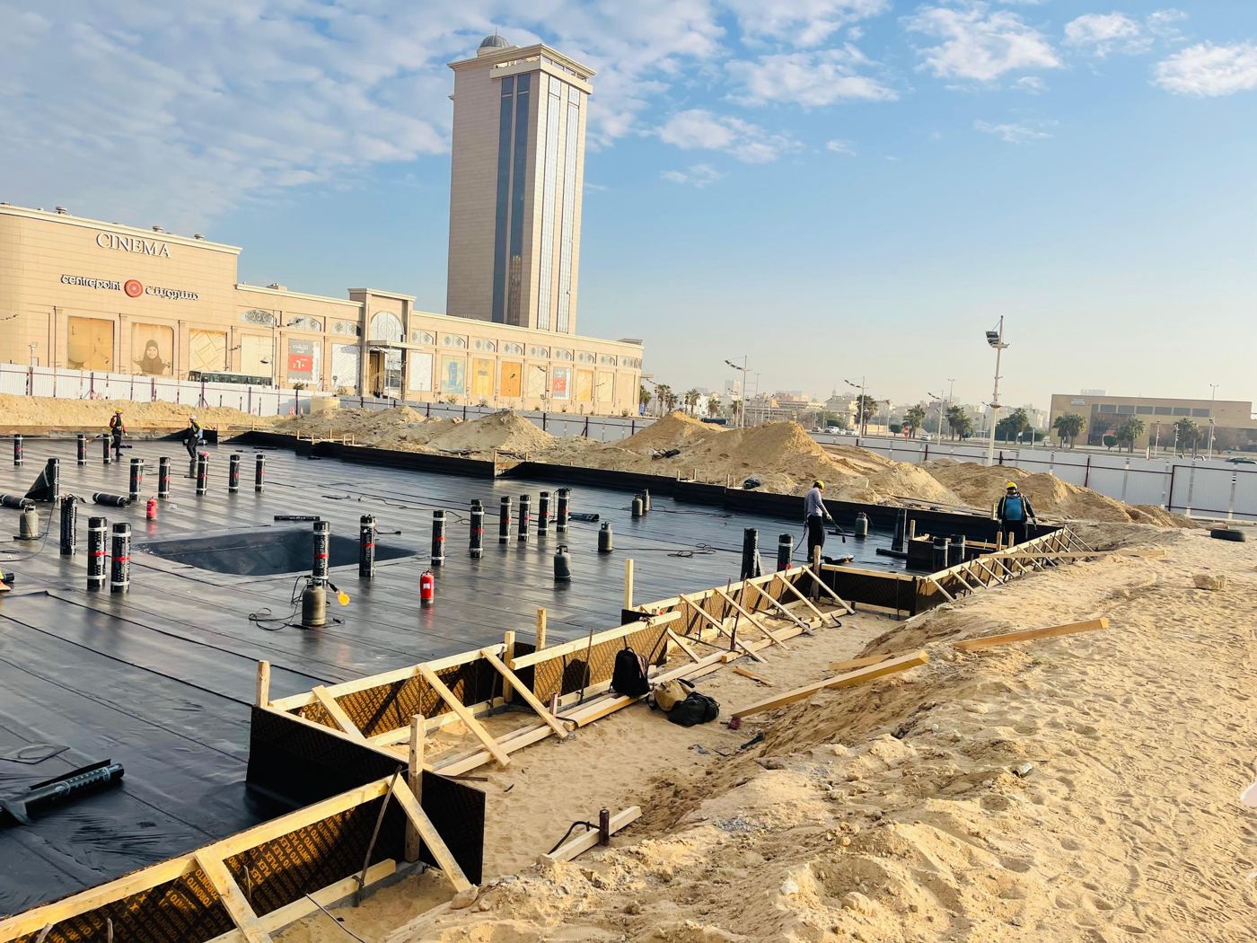 Foundation waterproofing membrane